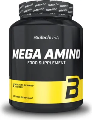 Image de BioTech USA Mega Amino 500 comprimés / Acides aminés complexes / Acides aminés complexes de sources multiples