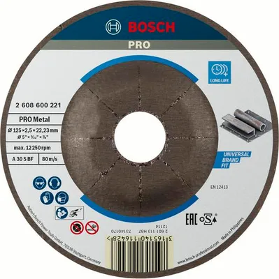 Produktbild von PRO Metal Trennscheibe, 125 x 2.5 x 22.23 mm, gekröpft, oSa