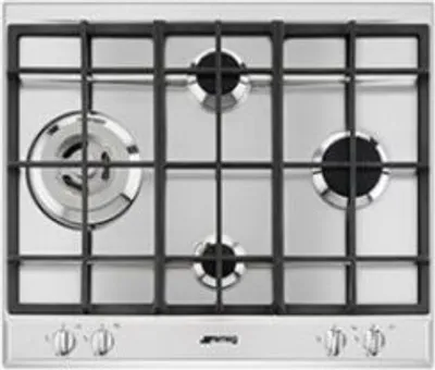 Zdjęcie produktu dla Smeg P261XGH Płyta gazowa do zabudowy ze stali nierdzewnej, 4 palniki