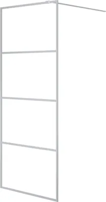 Obrázok produktu pre vidaXL Sprchová zástena pre sprchovací kút strieborná 80x195 cm tvrdené bezpečnostné sklo číre