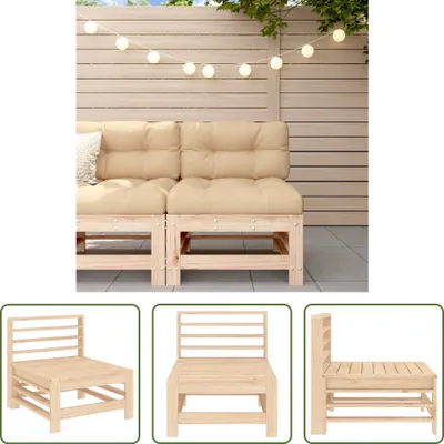 Zdjęcie produktu dla The Living Store Sofa ogrodowa z litego drewna sosnowego