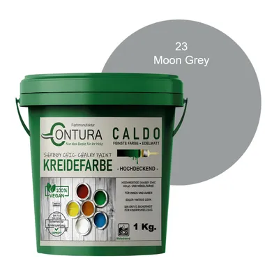 Produktbild von Contura BeGreen 1Kg. Kreidefarbe Shabby Chic Möbellack - 23 Moon Grey