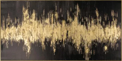Produktbild von ArtUniverse Leinwandbild Goldstrahlen 70 x 140 cm