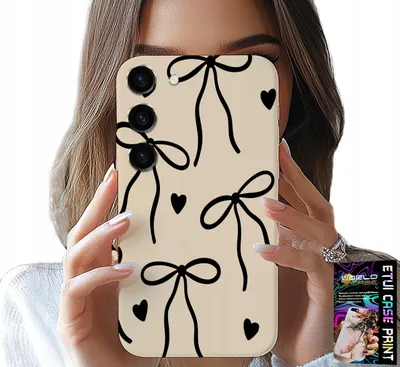 Image de Étui Pour Samsung Galaxy S23 Plus - Beige Bow Ribbon Fashion Designs