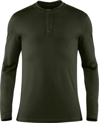 Zdjęcie produktu dla Fjällräven Singi Merino Henley Shirt 81900 deep forest Baselayer Longsleeve M