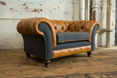 Productafbeelding van Designbank, Chesterfield, leren bank, zitmeubels