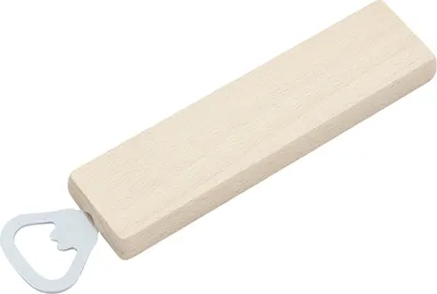 Produktbild von Flaschenöffner Holz flach Kapselheber rustikal