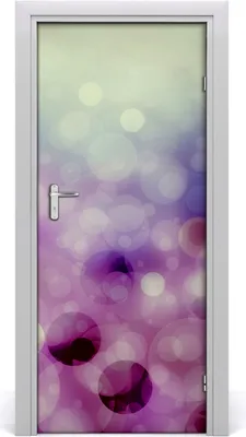 Produktbild von Tulup Türaufkleber 85x205 cm Dekorative Aufkleber Selbstklebend Wasserdichte Tapete Abnehmbar Schlafzimmer Wohnzimmer Wohnkultur - lila Kreise