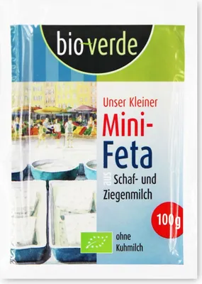 Produktbild von MINI-BIO-FETA-KÄSE 100 g -  VERDE
