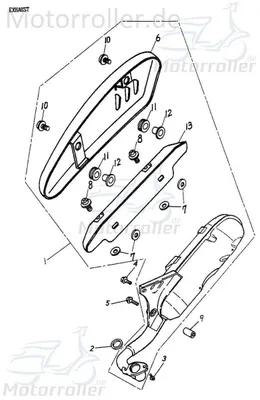 Produktbild von Adly Bundschraube M6x18mm Maschinenschraube Quad 50ccm 2Takt Motorroller.de Flanschschraube Flansch-Schraube Maschinen-Schraube Bund-Schraube ATV UTV