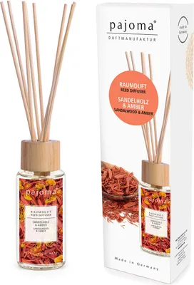 Produktbild von pajoma® Raumduft 100 ml inkl. Duftstäbchen, Sandelholz & Amber