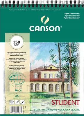 Produktbild von SPIRAL SKETCH ZEICHNBLOCK A5 CANSON Skizzenbuch 150 g 30 Blatt