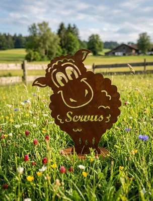 Produktbild von Knuddeliges Schaf Servus ca. 50 cm - Gartendekoration