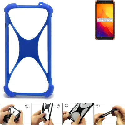 Produktbild von K-S-Trade Handy Hülle kompatibel mit Blackview BV4900S Silikon Schutzhülle Cover Case Bumper Silikoncase TPU Softcase Schutz Hülle Smartphone