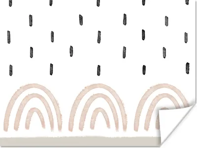 Produktbild von MuchoWow® Poster Regenbogen - Pastell - Regen 40x30 cm - Plakate für die Wände - Poster Wohnzimmer