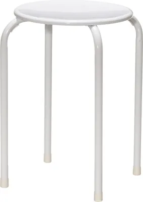 Obrázek produktu pro Kovová stolička, Ø 30 cm, bílá