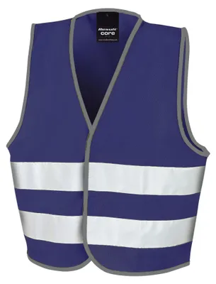 Imagen del producto de Chaleco reflectante de alta visibilidad "Enhanced Visibility" para niños, modelo FK2959 (talla 128-134), color azul marino
