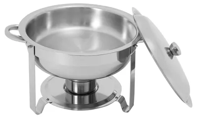 Zdjęcie produktu dla Zestaw do utrzymywania ciepła potraw – zestaw do podgrzewania potraw – ze stali nierdzewnej – do gastronomii i cateringu – do hoteli i stołówek – na wesela i imprezy