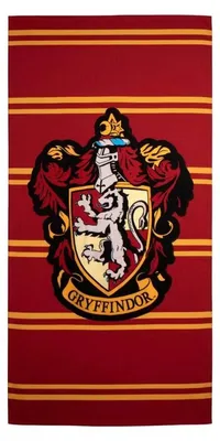Produktbild von Harry Potter Gryffindor Badetuch 140×70 cm Polyester Strandtuch
