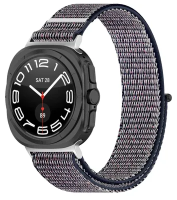 Produktbild von Für Samsung Galaxy Watch Ultra 47mm Elastisches Design Nylon Klettverschluss Sport Arm Band M8