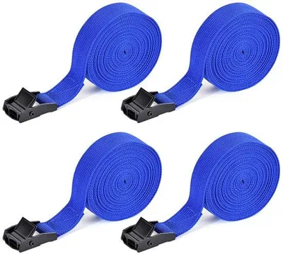 Produktbild von Gewindebander-Kit 4-teilig, 4 m x 25 mm mit Gewinde-Expander und Klemmzangen in Blau