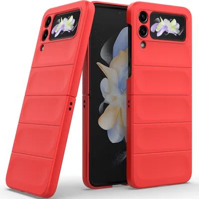 Produktbild von Handyhülle für Samsung Galaxy Z Flip 3 5G Hartes PC Matt Stossfest Anti-rutsch Hülle Rot