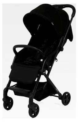 Produktbild von Kompakter Kinderwagen, leichter Alltags-Buggy, 5,6 kg, einhändig faltbar, ab Geburt bis 3 Jahre (15 kg), Schwarz