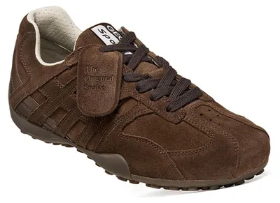 Immagine prodotto di Geox SNAKE, scarpe da ginnastica in pelle da uomo, modello U66NVA 022BC C6006, colore marrone scuro, taglia: 44 EU