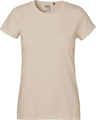 Immagine prodotto di Neutral O80001 | Maglietta classica da donna / 100% cotone equosolidale - Colore: Sabbia - Taglia: L
