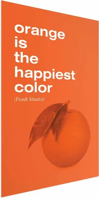 Produktbild von Posterpapier Poster - The Happiest Colour 40x60 cm Text j-A-0074-ao-a