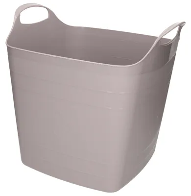 Produktbild von Flexibler Eimer - 25 l - Kunststoff - taupe - Eimer - Waschekorb