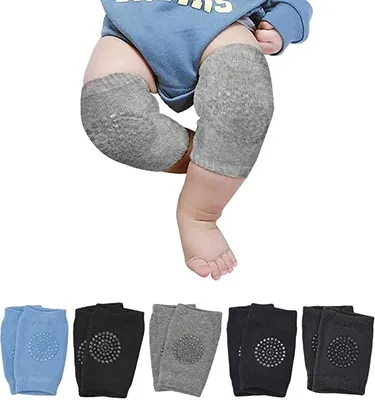 Produktbild von [5 Paar] Knieschoner Baby Krabbeln Krabbelknieschoner Baby Baby-knieschützer Krabbel Anti Slip für 6-24 Monate
