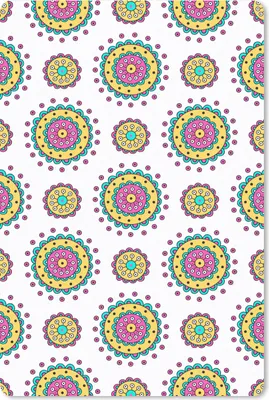 Produktbild von MuchoWow® Mauspad Mousepad Mädchen - Blumen - Mandala - Muster - Mädchen - Kinder - Kinder 18x27 cm - Mousepads - Maus Mat - Pad - Mausunterlage