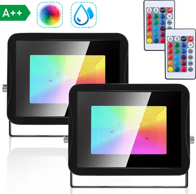 Immagine prodotto di Jopassy 2 proiettori RGB da 30W IP67 per esterni con cambio di colore