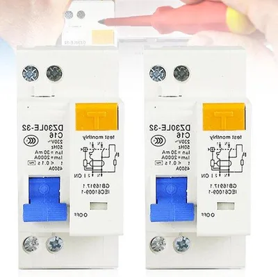 Obrázok produktu pre Automatický istič 16 A, 230 V, 30 mA, ochrana proti preťaženiu, ochrana proti zemnému skratu