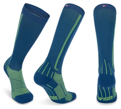 Produktbild von DANISH ENDURANCE Kompressionsstrümpfe, 21-26 mmHg, 1 & 2 Paar, Blau/Neon Gelb, 4