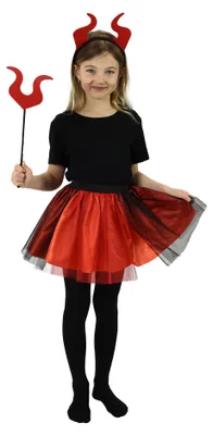Produktbild von Kinderkostüm Teufel Tutu Rock mit Zubehör