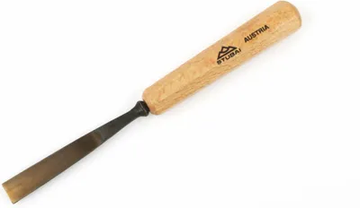 Produktbild von STUBAI Stemmeisen Stechbeitel Serie 52 - Form 3 | Gerades Flacheisen - 115 mm, mit Holzgriff, zum Vorstechen, für Anschlagarbeiten, Schrupparbeiten, Rosetten, zur Bearbeitung von Holz