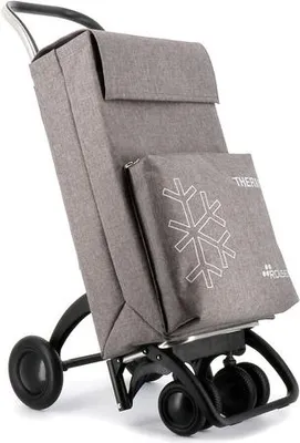 Produktbild von Rolser Einkaufstrolley Thermo Tweed mit 360°-Rädern - 4.2 Tour - Grau