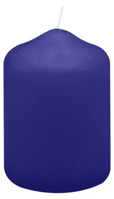 Produktbild von Spitzkopf Stumpen Kerzen Royalblau 7 x Ø 5 cm, 12 Stück