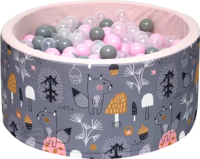 Produktbild von Bällebad 90 cm x 40 cm mit 400 Bällen (7 cm) Kugelbad Bällchenbad Bällchenpool Spielbad  Ballpool   HX4