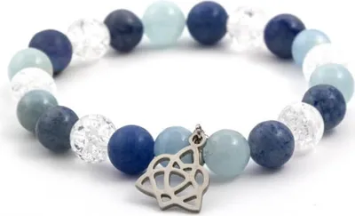 Image de Bracelet en perles d'aigue-marine, aventurine et cristal MINK40/17