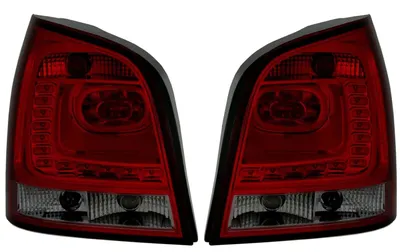 Für VW Polo 9N3 ab 04/2005-2009 LED Rückleuchten Heckleuchten Schwarz / Rot in der Farbe Schwarz von AD TUNING GmbH & Co. KG