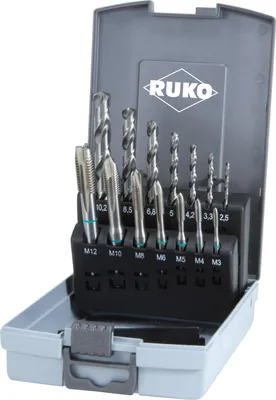 Obrázok produktu pre RUKO 14-dielna súprava strojových závitníkov HSS tvar B
