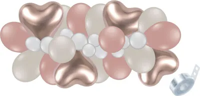 Produktbild von Ballongirlande roségold 60 tlg.