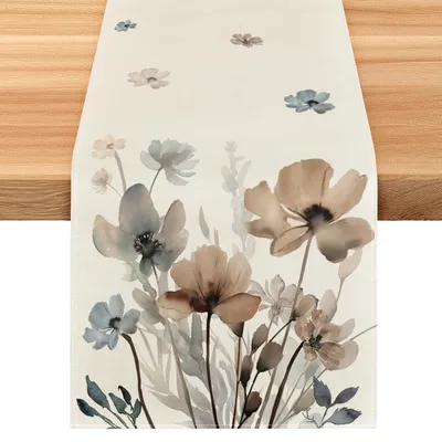 Produktbild von Tischläufer Frühling Blumen Ostern Deko 33x183 cm