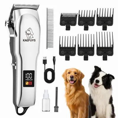 Produktbild von KAEFUYS Hundeschermaschine IPX7 Wasserdichtes Schermaschine Hund Katze Professionelles Hundeschermaschinen-Set Geeignet für Katzen Hunde Kaninchen etc.