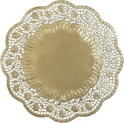 Produktbild von Famanu runde Tortendekoration - verschiedene Größen - elegante Präsentation für Torten - Gold/Silber - 100 Stück - Germany
