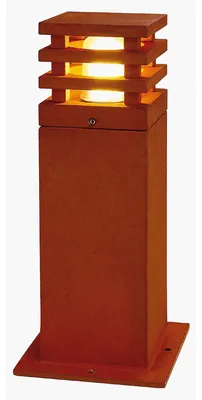 Zdjęcie produktu dla SLV 229420 Rusty Square 40 Outdoor free standing light Energy-saving bulb E-27 11 W Iron (rusty)