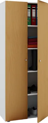 Produktbild von VCM Büroschrank mit 5 Fächern| moderner Aktenschrank mit Drehtüren | Maße B. 70 x H. 178 x T. 40 cm – Vandol